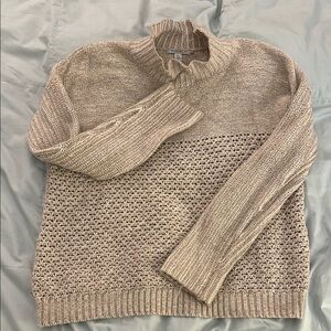 Cozy Beige Knit Sweater